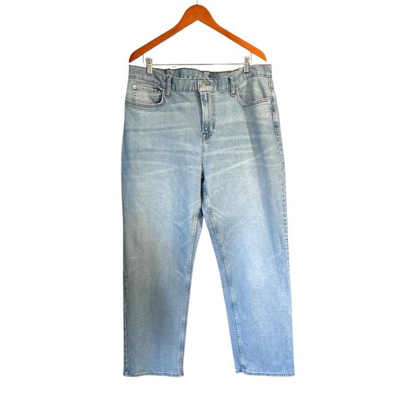 Old Navy Loose Fit Blue Jeans Relaxed Straight Leg Denim Pants 40x32 - Picture 1 of 6